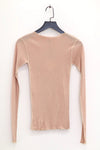 BASERANGE Ribbed Long Sleeve Top T-shirt TTVL Collection France BAS-TTVL-RB-SP24-HAPTIC TTVL